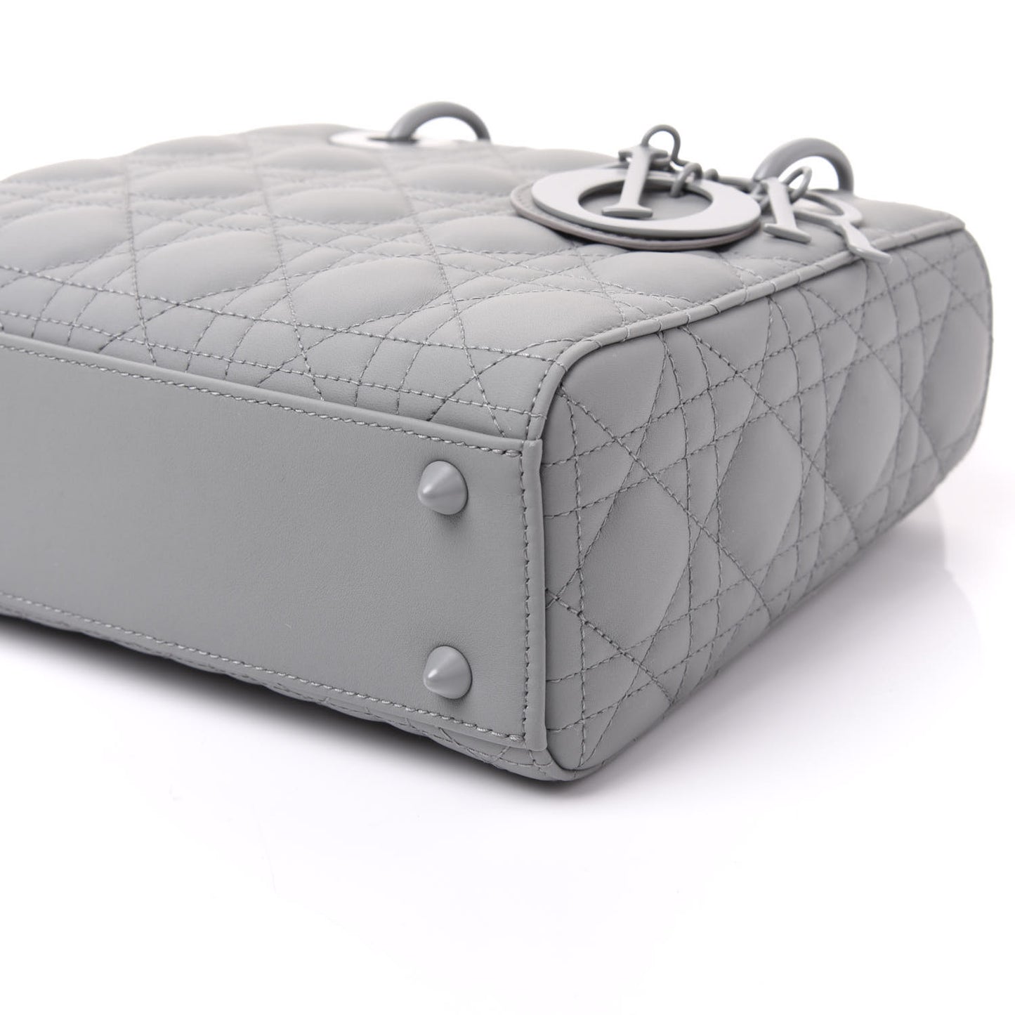 Ultra Matte Calfskin Cannage Small My ABCDior Lady Dior Gray