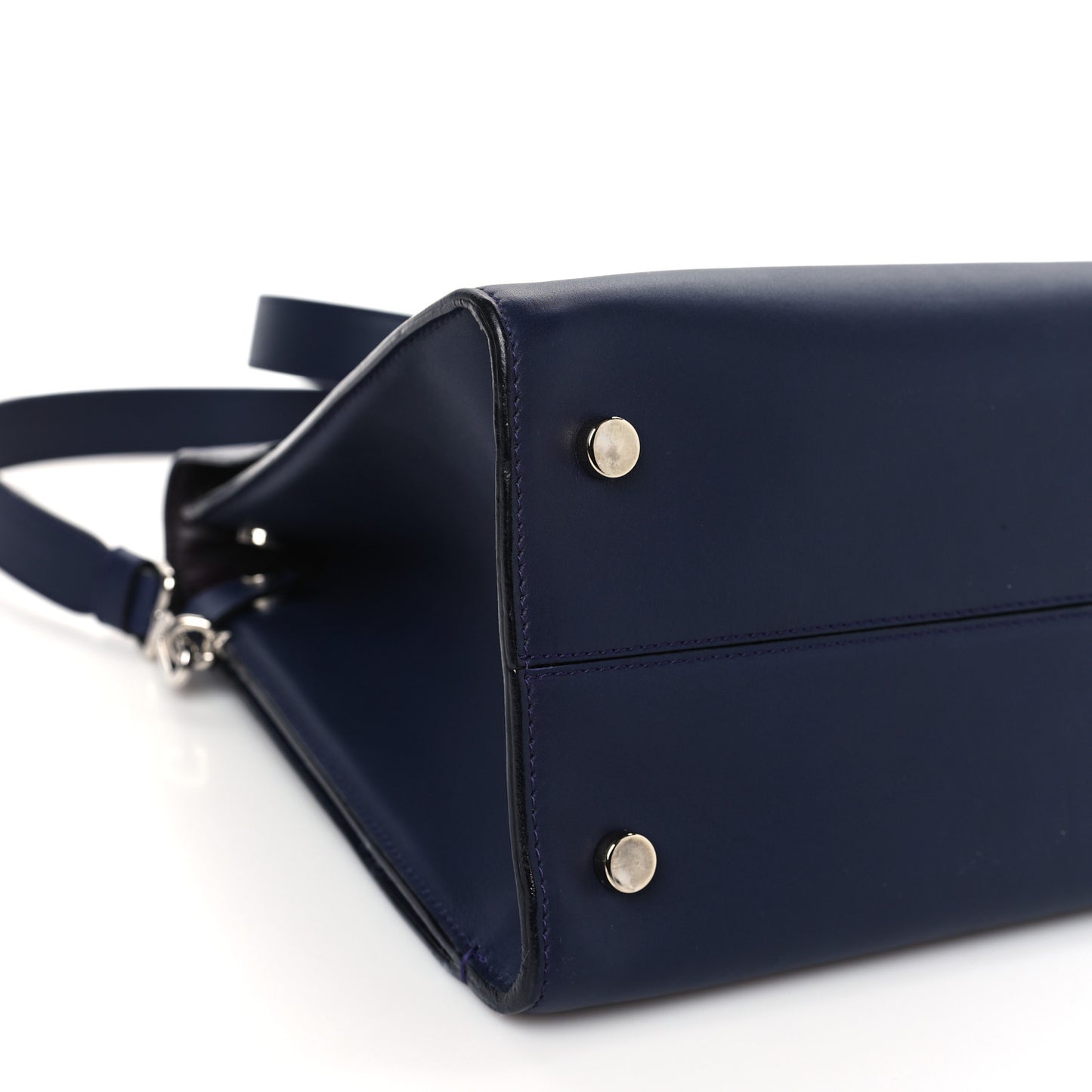 Smooth Calfskin Medium Diorever Flap Navy