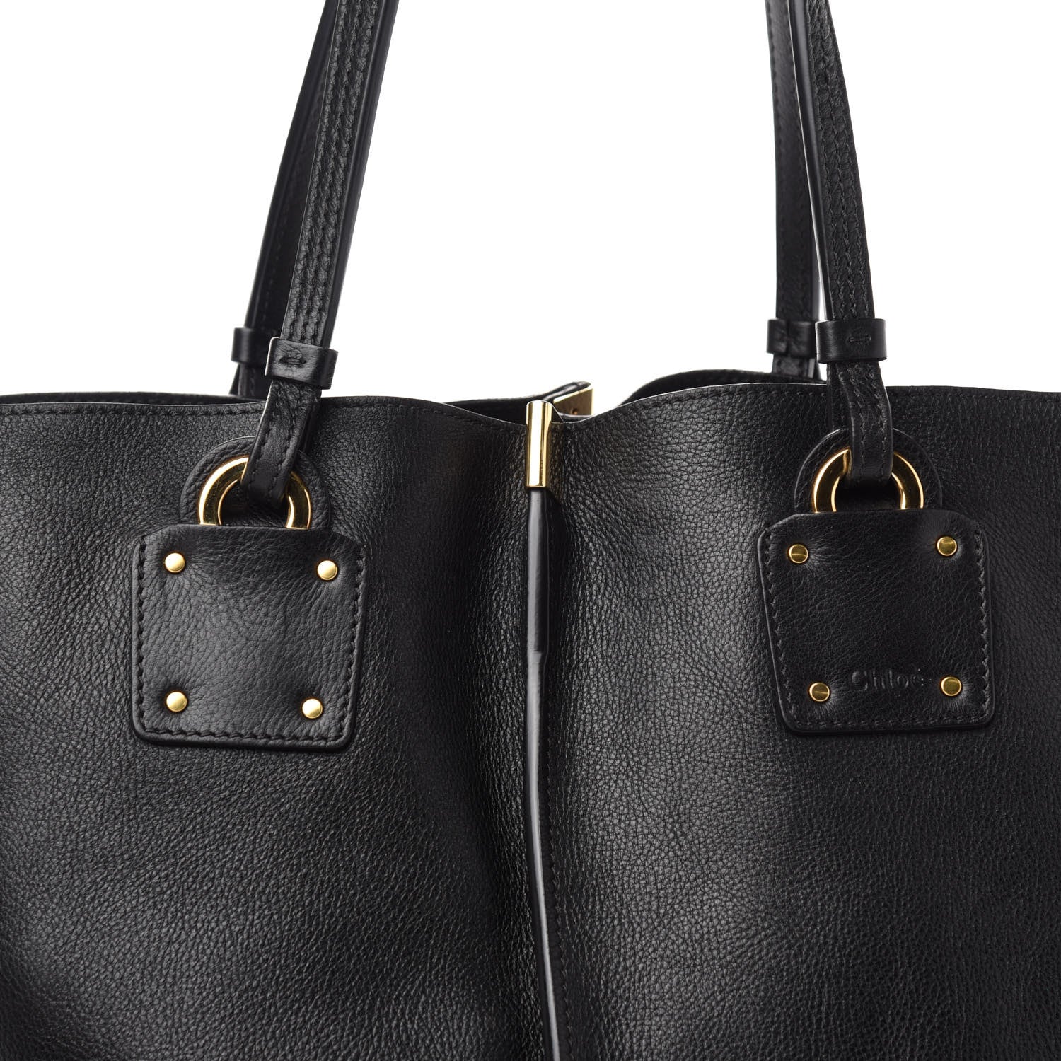 Chloe Smooth Calfskin Medium Vick Tote Black 9 of 9