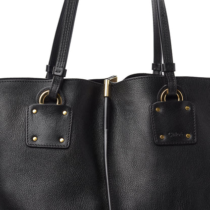 Chloe Smooth Calfskin Medium Vick Tote Black 9 of 9