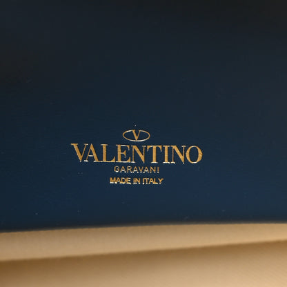 Valentino Garavani Calfskin VLogo Small Walk Tote Peacock 6 of 11