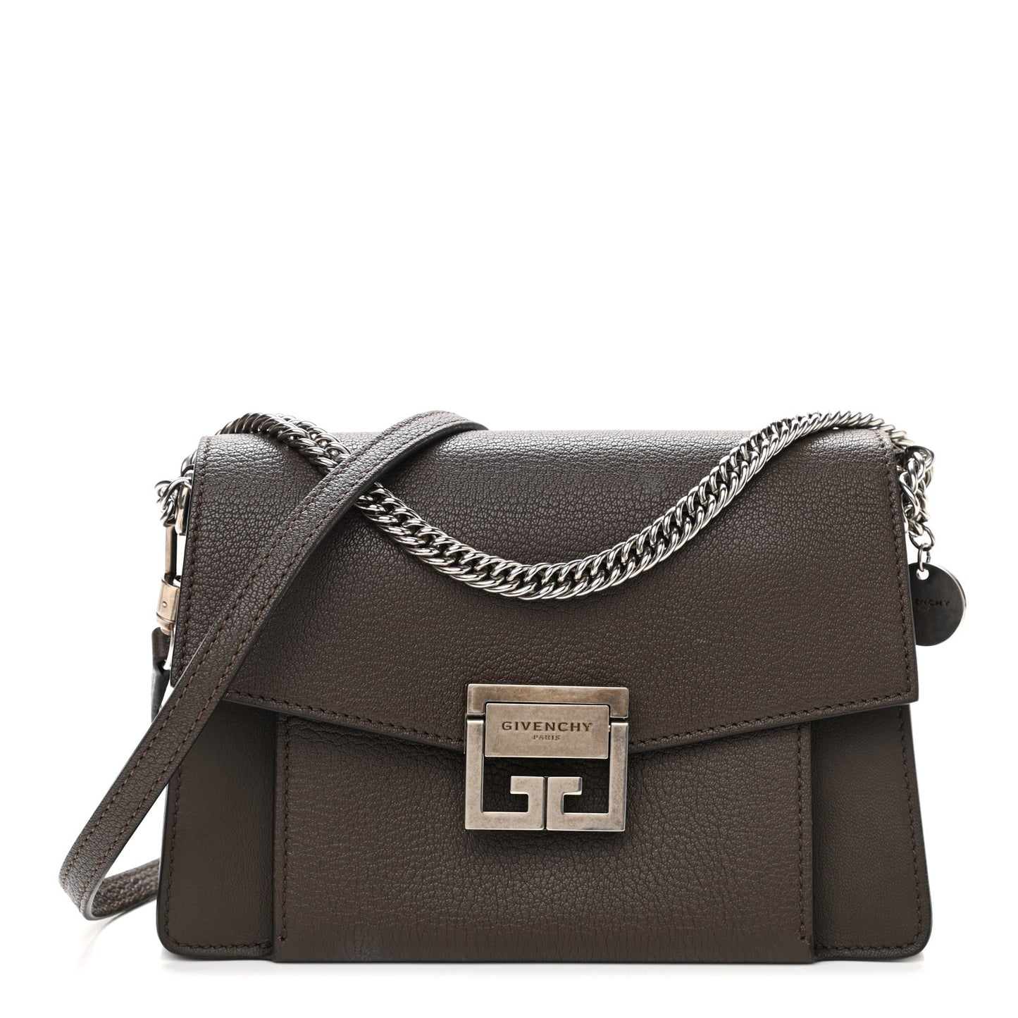 Goatskin Small GV3 Shoulder Bag Heather Grey