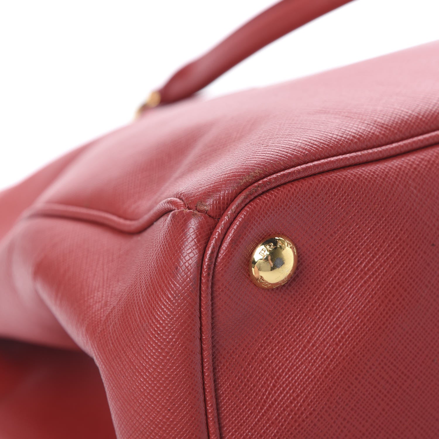 Prada Saffiano Large Tote Fuoco 11 of 19