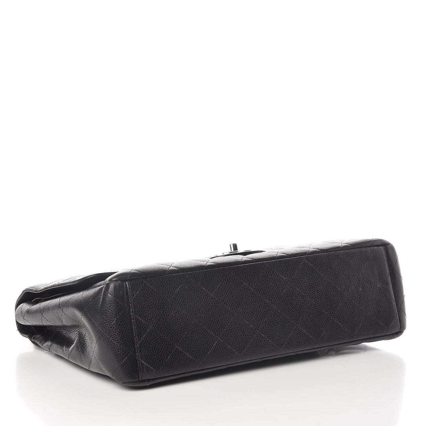 Caviar Quilted Maxi Double Flap Black