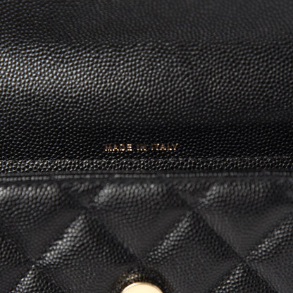 Chanel Caviar Quilted Flap Phone Holder With Chain Black 10 of 13