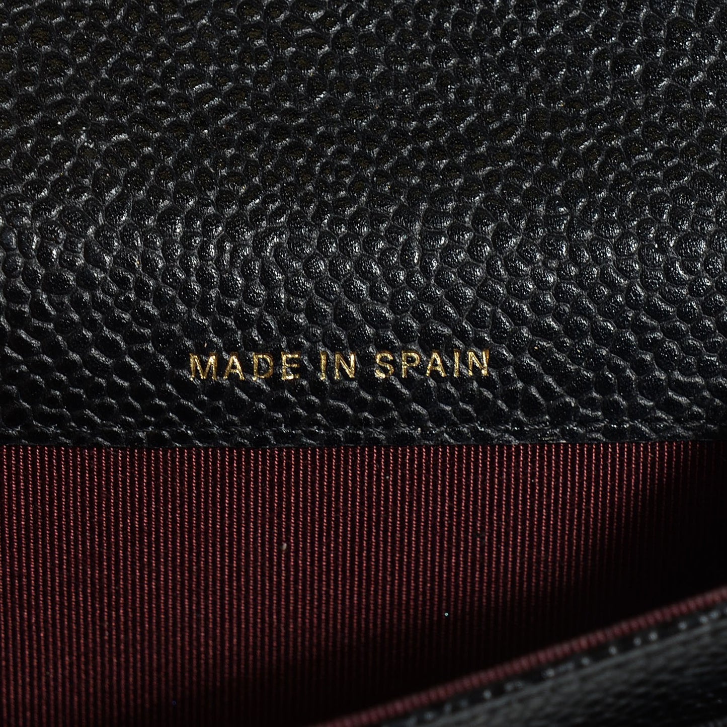 Caviar Quilted Flap Card Holder Black