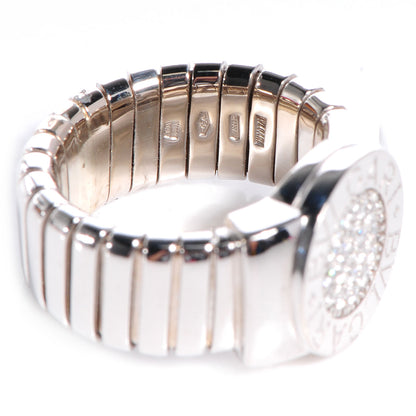 Bulgari BVLGARI 18K White Gold Diamond Tubogas Ring 5 3 of 6