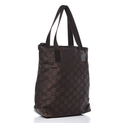 Gucci Nylon Monogram Tote Brown 3 of 17