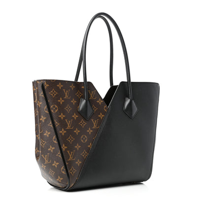Louis Vuitton Calfskin Monogram Kimono Tote Black 3 of 9