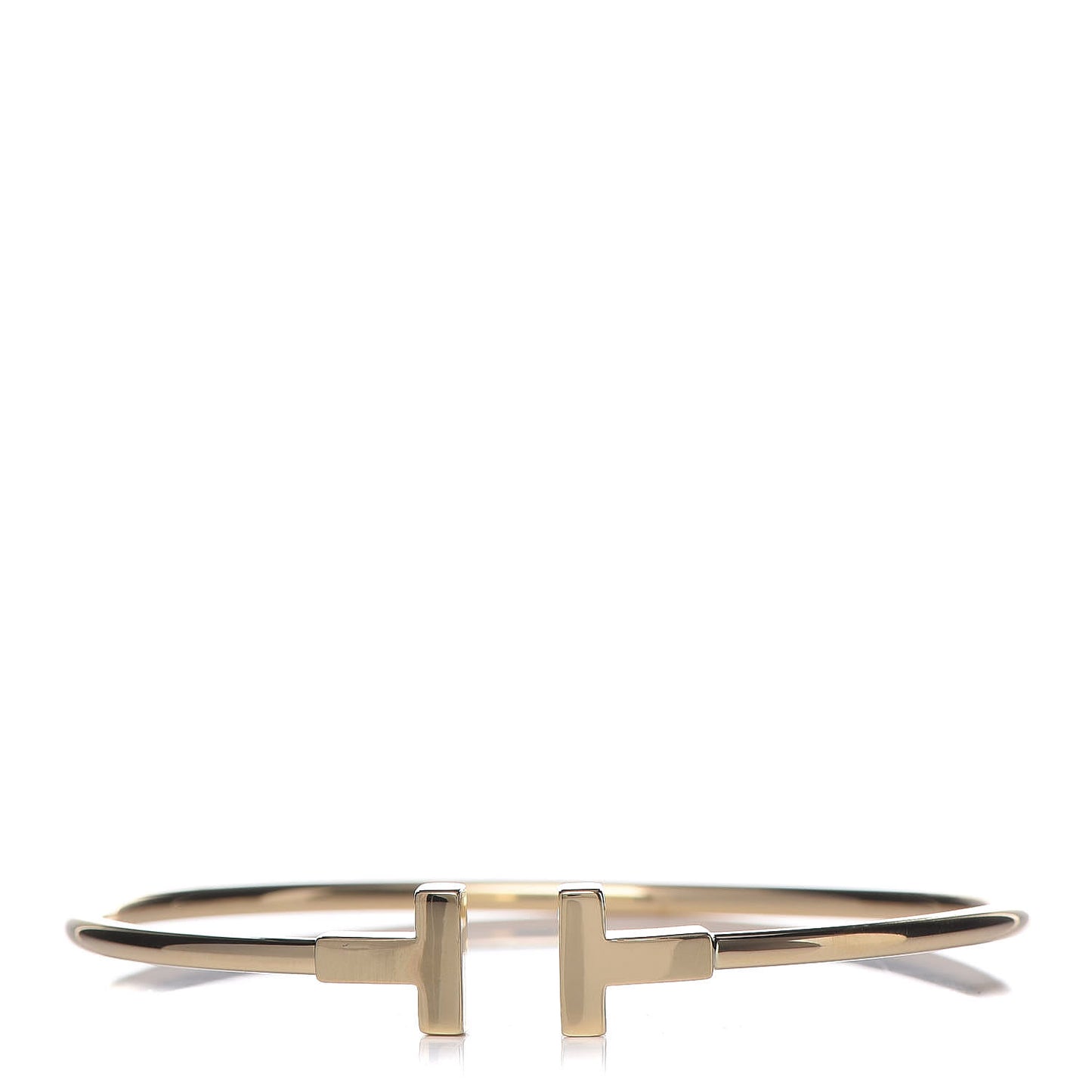 18K Yellow Gold T Wire Bracelet
