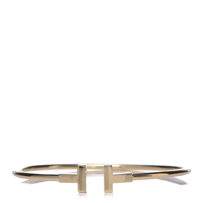Tiffany 18K Yellow Gold T Wire Bracelet 1 of 5