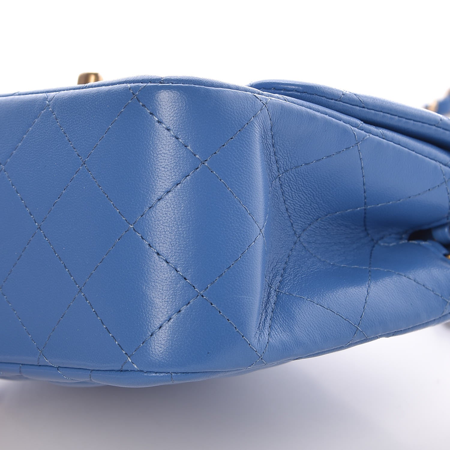 Chanel Lambskin Quilted Mini Square Flap Blue 5 of 10