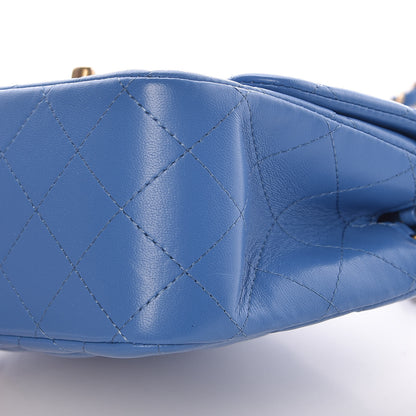 Chanel Lambskin Quilted Mini Square Flap Blue 5 of 10