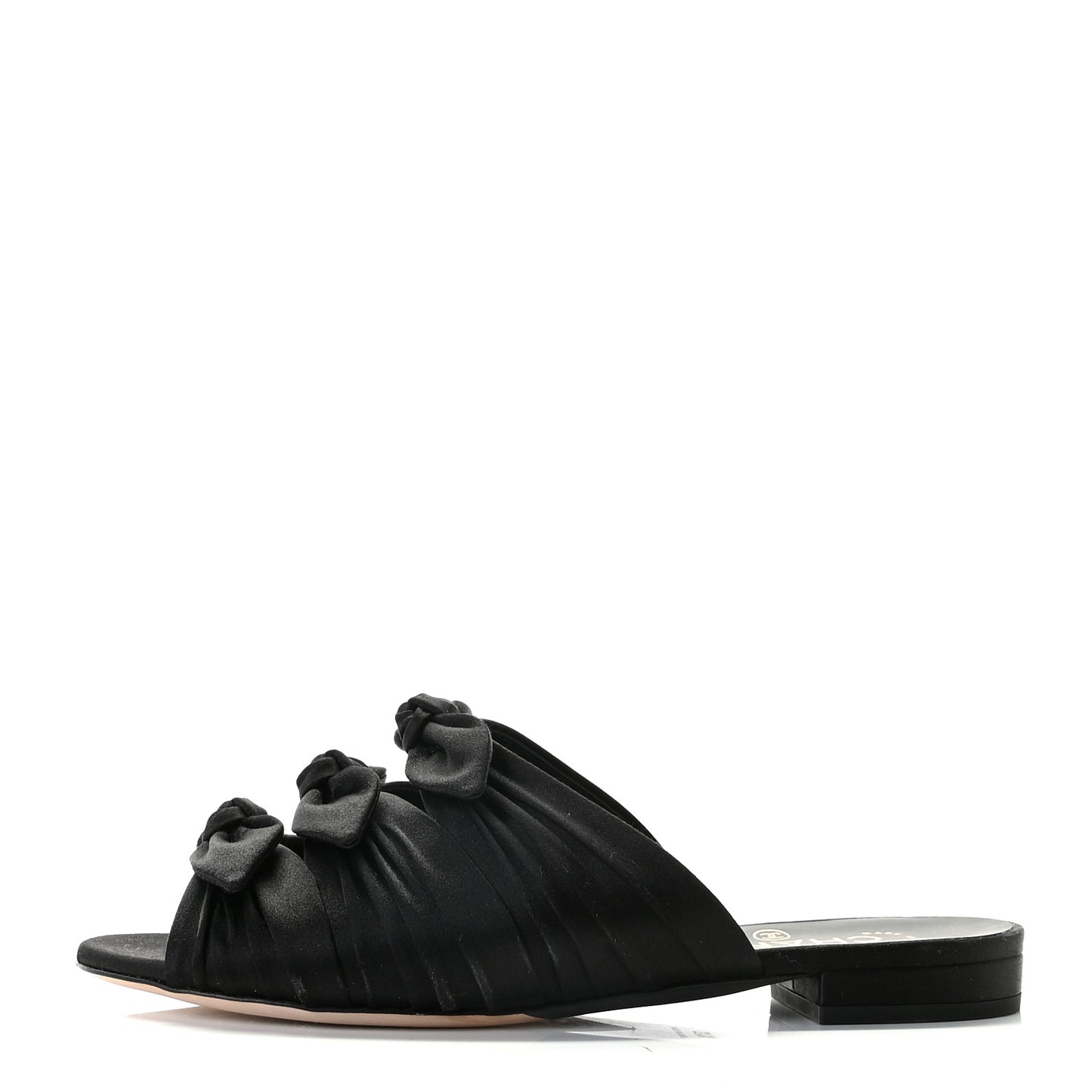 Satin Bow Mules 37.5 Black
