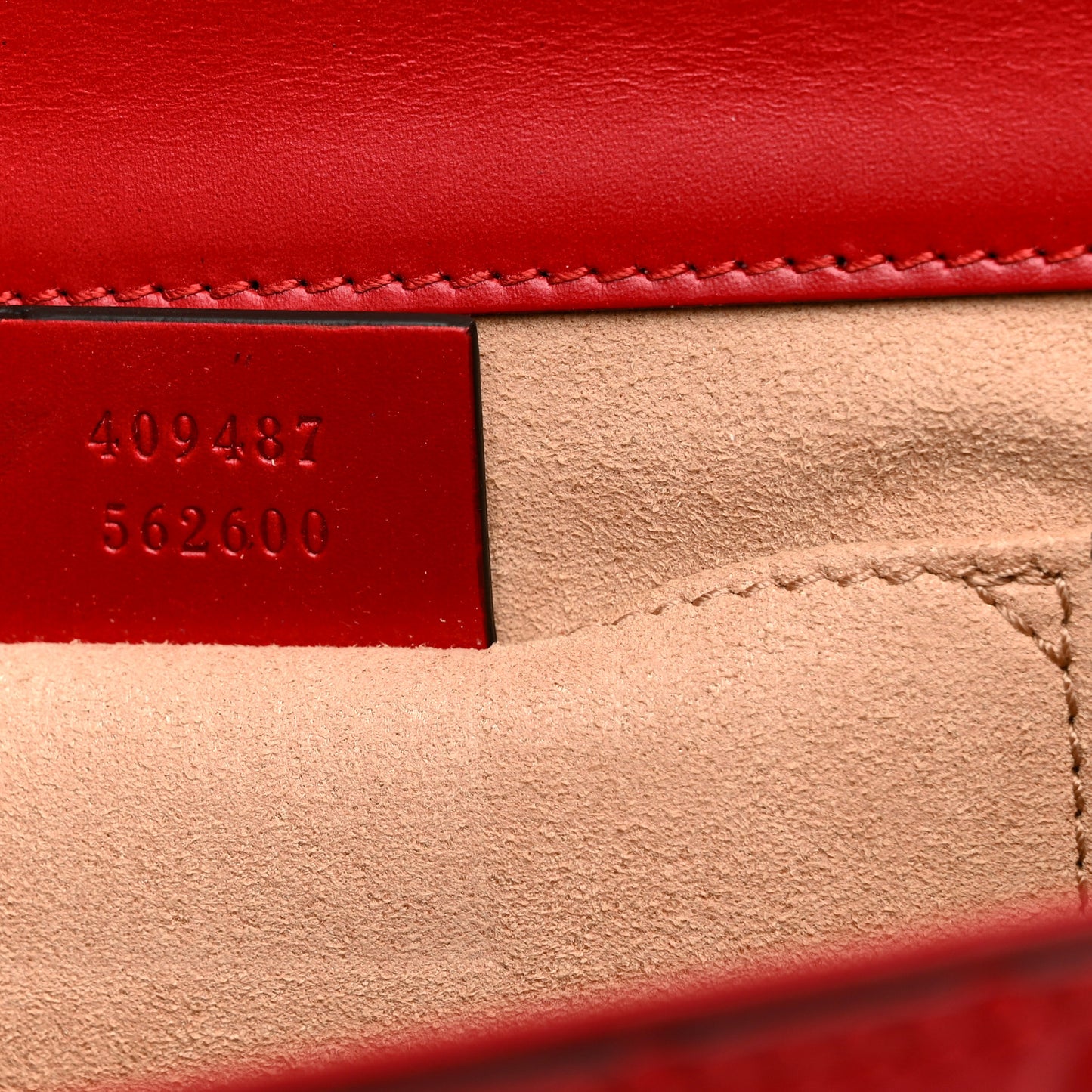 Guccissima Small Padlock Shoulder Bag Hibiscus Red