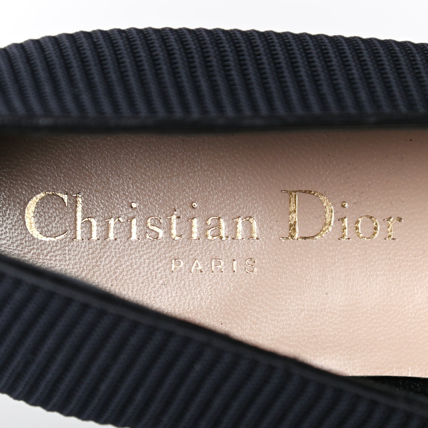 Technical Fabric Pointed Toe Flats 38 Black