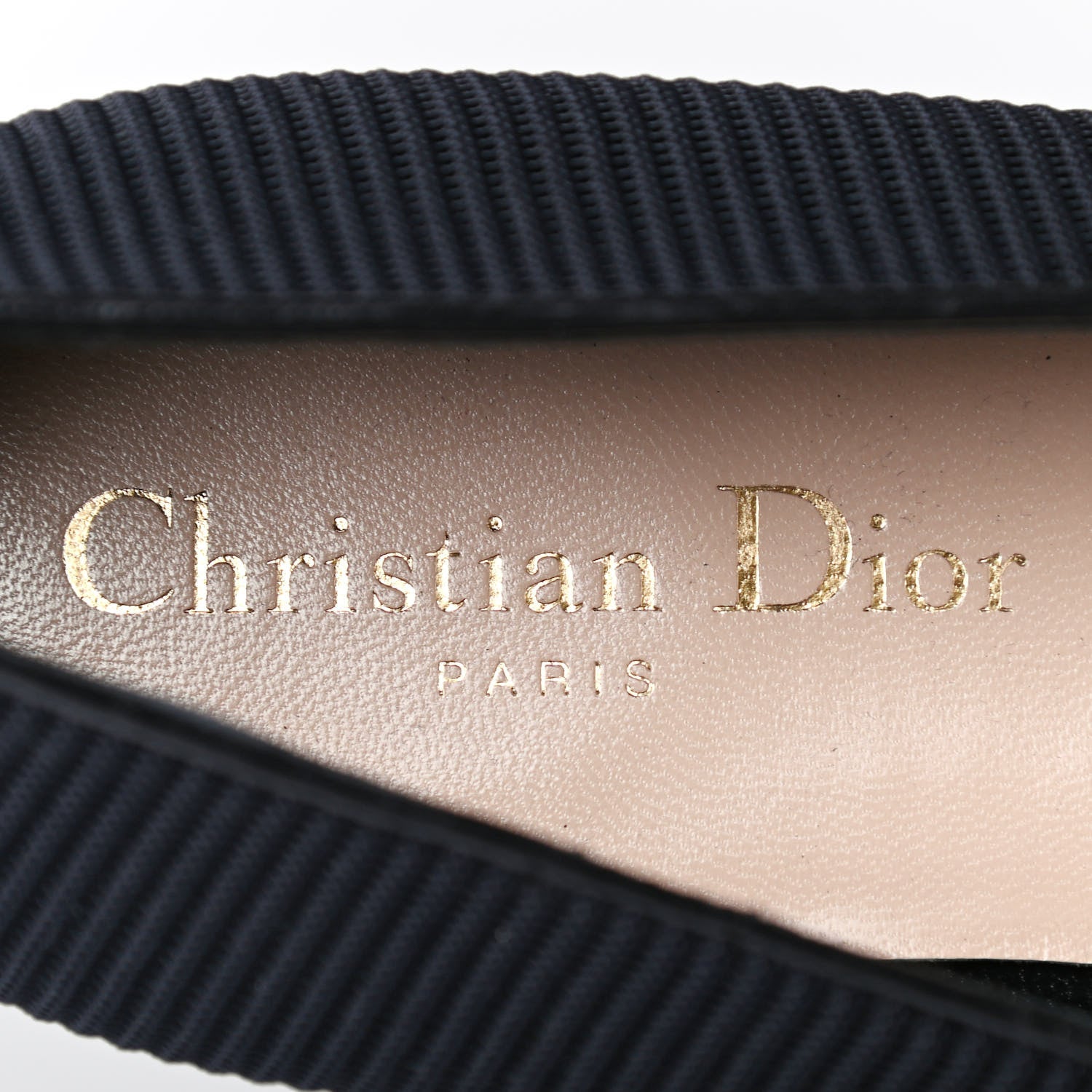 Christian Dior Technical Fabric Pointed Toe Flats 38 Black 7 of 8