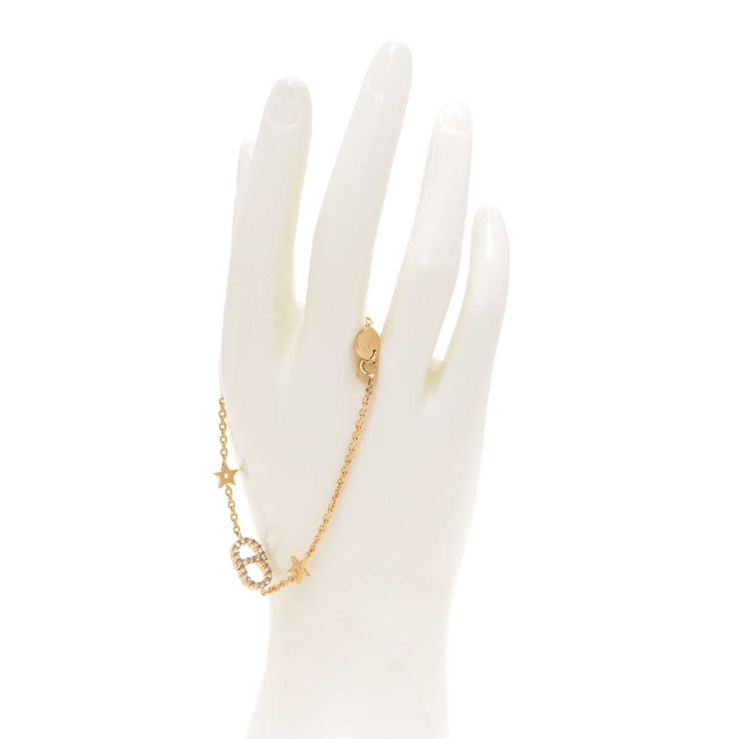Crystal Metal Star Bracelet Gold