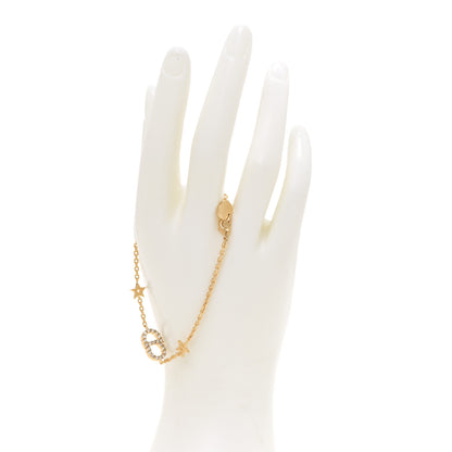 Christian Dior Crystal Metal Star Bracelet Gold 2 of 5