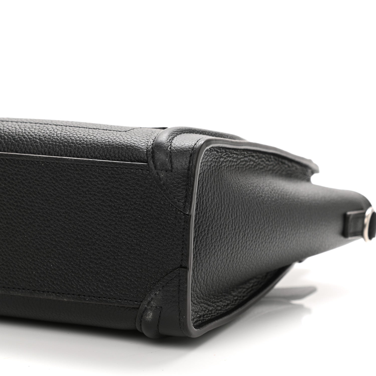 Celine Drummed Calfskin Nano Luggage Black 10 of 12