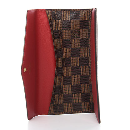 Louis Vuitton Damier Ebene Josephine Wallet Red 4 of 10