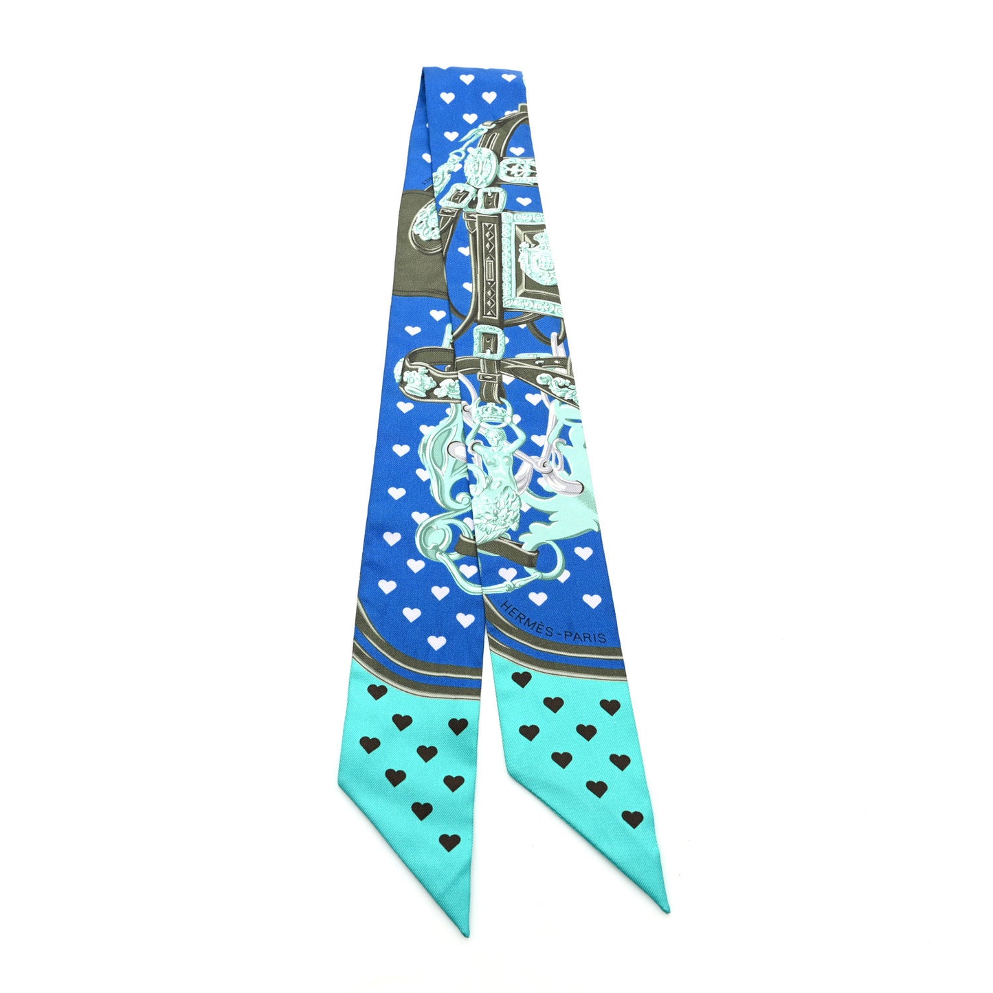 Silk Brides De Gala Love Twilly Cobalt Kaki Turquoise