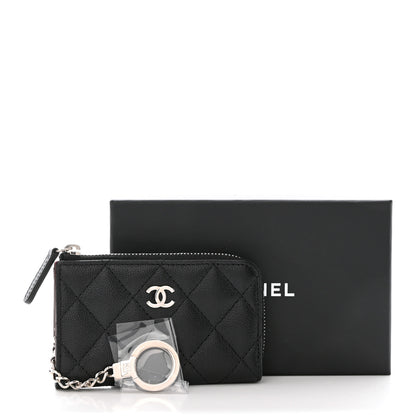 Chanel Caviar Quilted Key Holder Case Black 8 of 8
