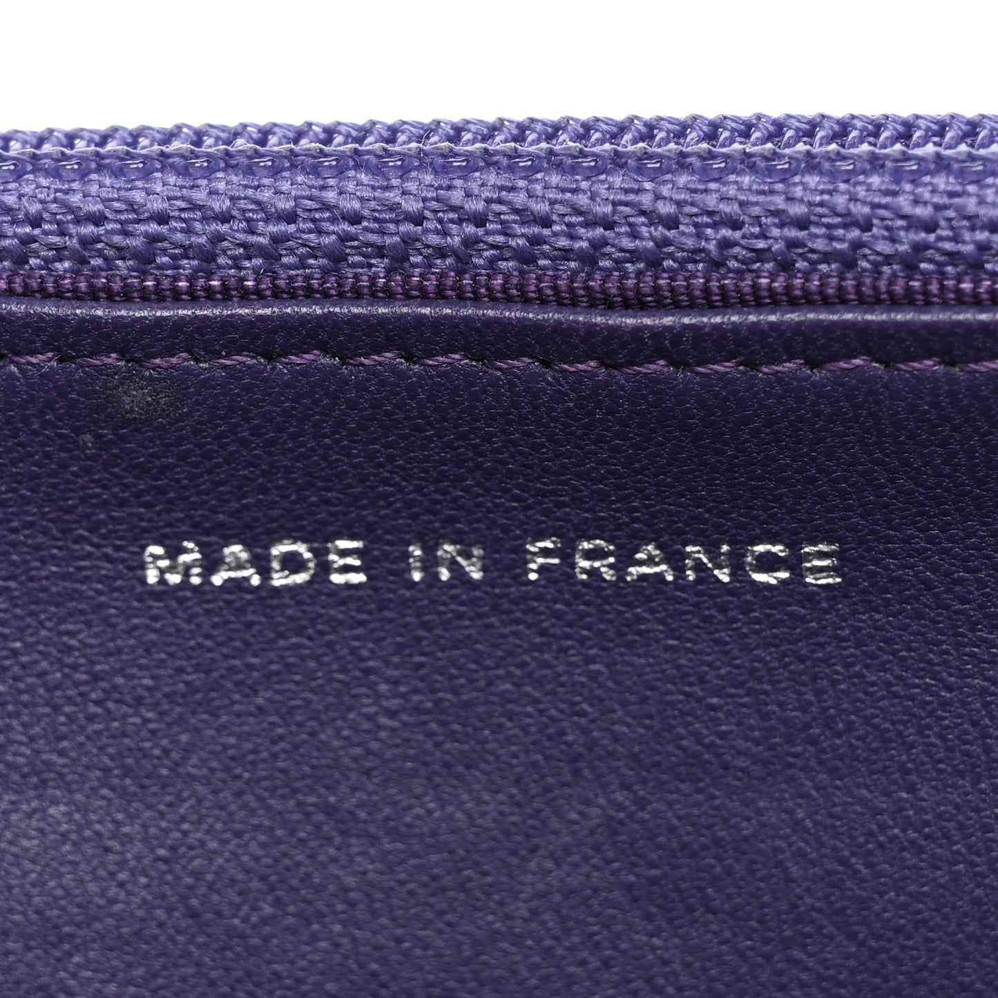 Lambskin Quilted Reissue Wallet On Chain WOC Purple