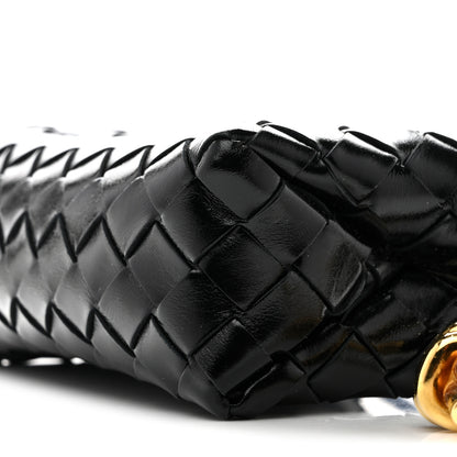 Bottega Veneta Polished Nappa Intrecciato Metallic Knot Mini Loop Camera Bag Black 9 of 12