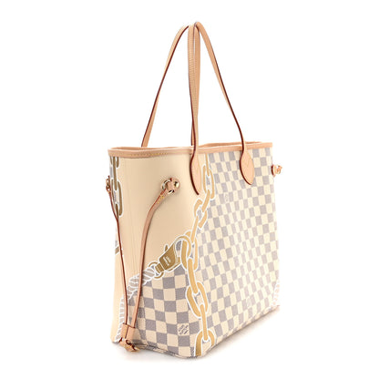Louis Vuitton Damier Azur Nautical Neverfull MM 4 of 10