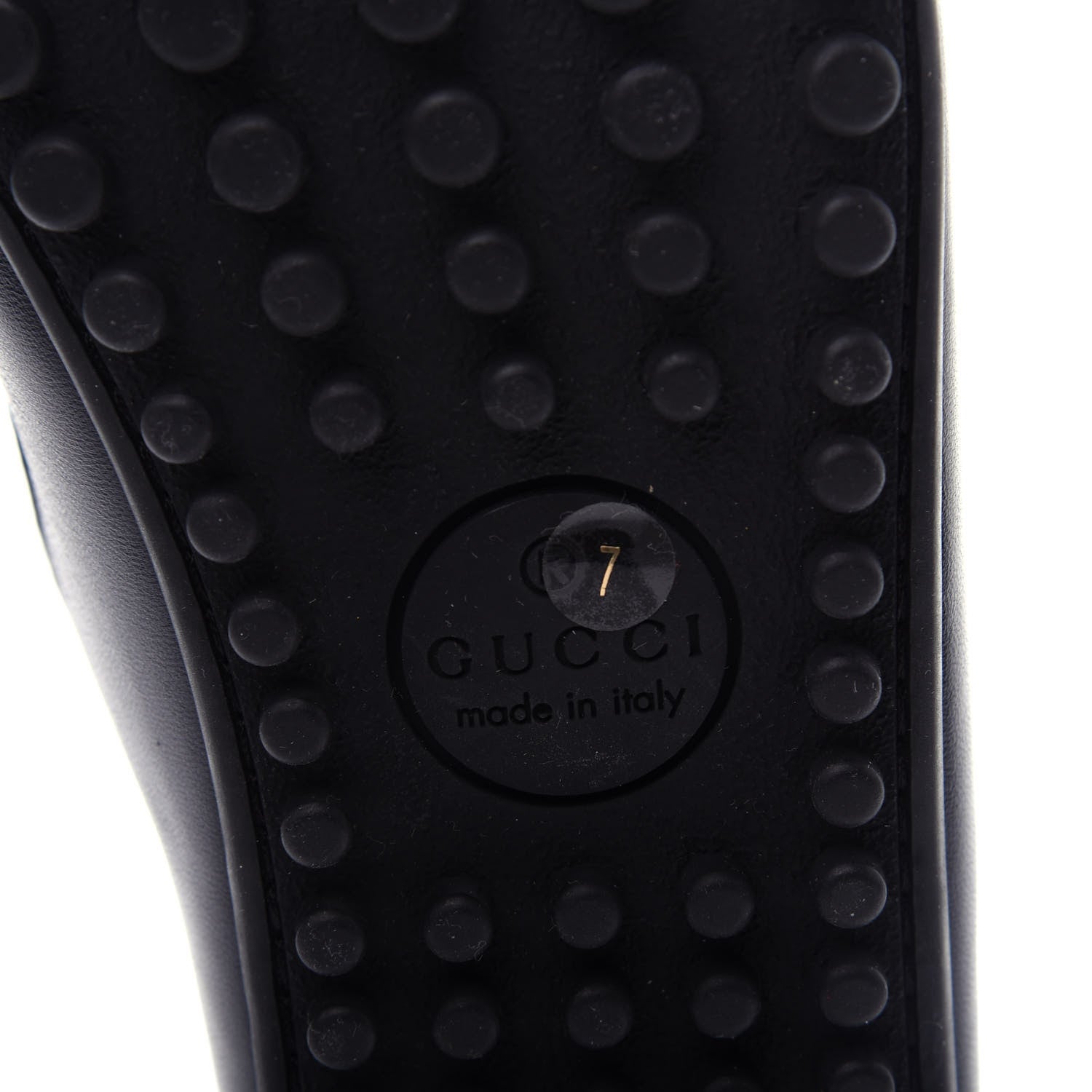 Gucci Nappa Mens GG Driver Loafers 7 Blue 10 of 13