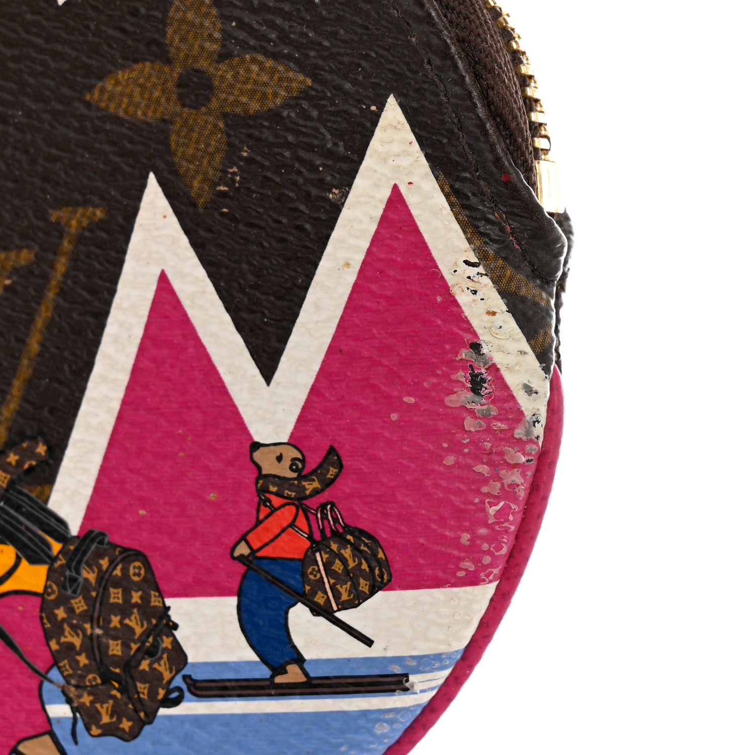 Louis Vuitton Monogram 2018 Christmas Animation Round Coin Purse 8 of 8