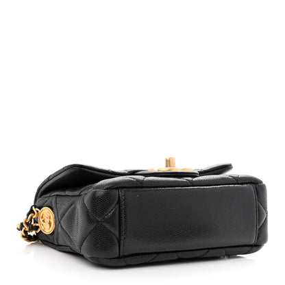 Chanel Caviar Quilted Mini Twist Your Buttons Flap Black 4 of 11