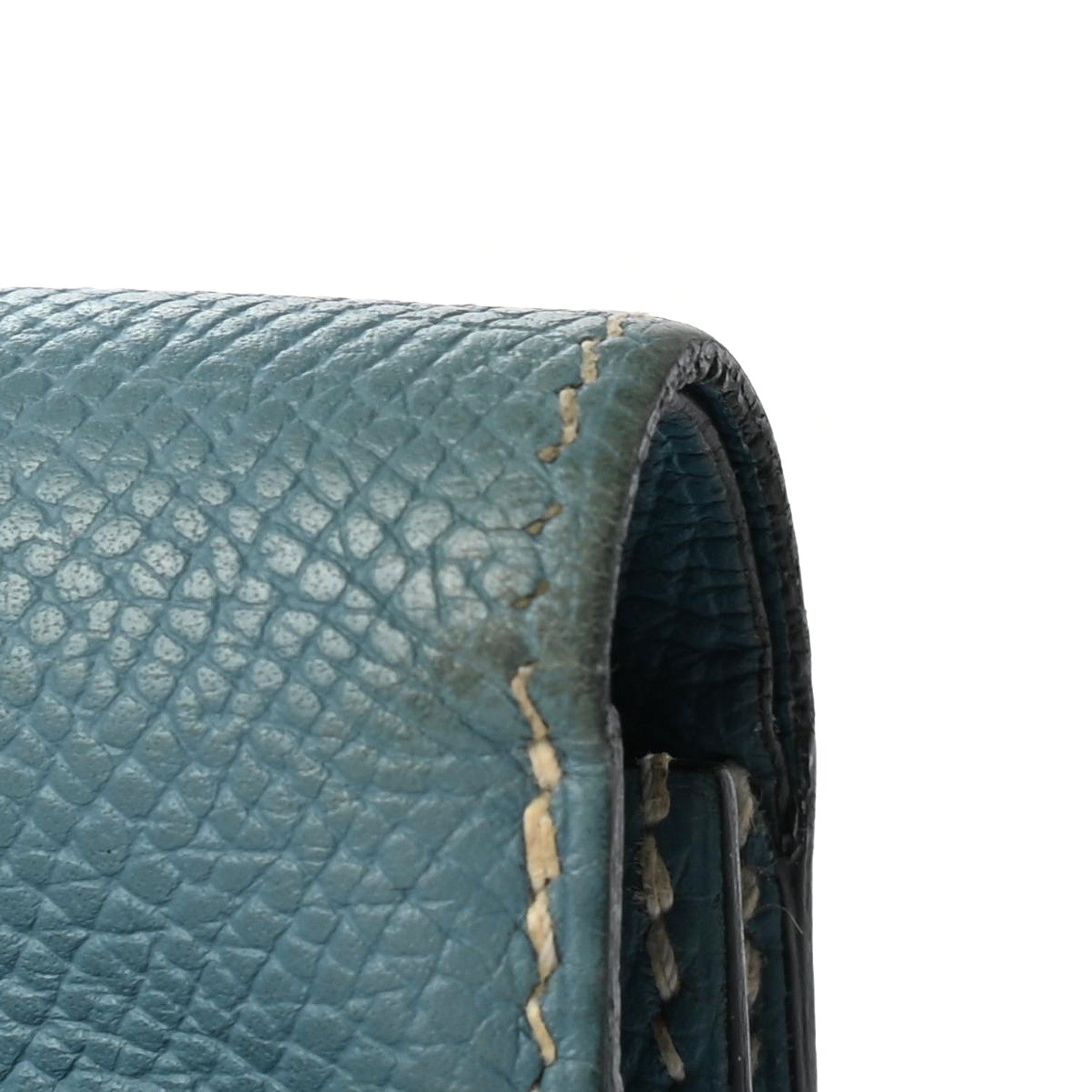 Hermes Epsom Bearn Recto Verso Wallet Blue Jean 10 of 14