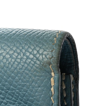 Hermes Epsom Bearn Recto Verso Wallet Blue Jean 10 of 14