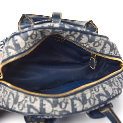 Christian Dior Monogram Mini Saddle Bowler Navy Navy 5 of 9