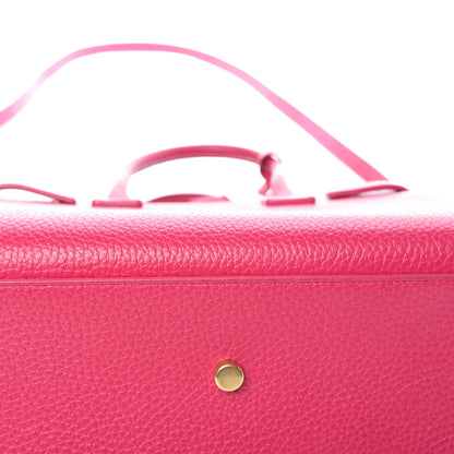 Saint Laurent Grained Calfskin Baby Sac De Jour Lipstick Fuchsia 9 of 10