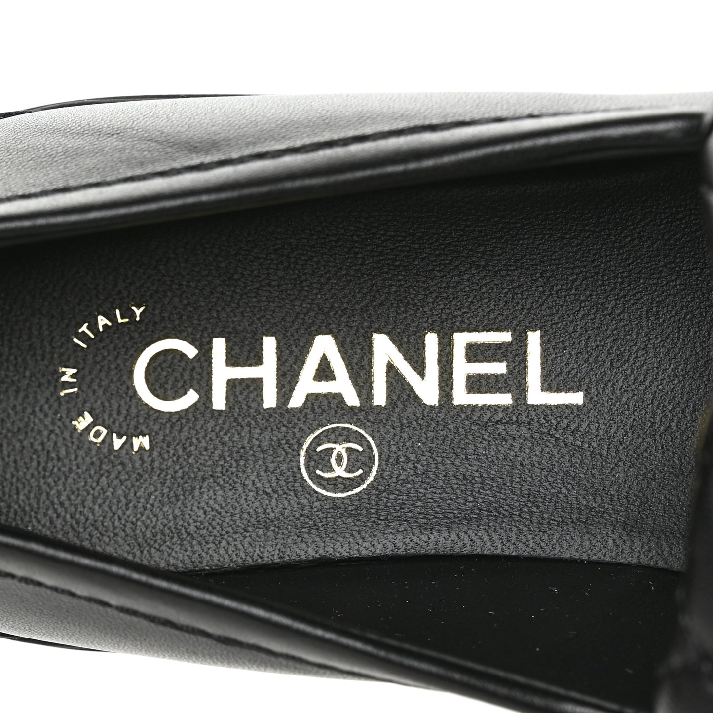 Lambskin Quilted CC Turnlock Loafers 38 Black