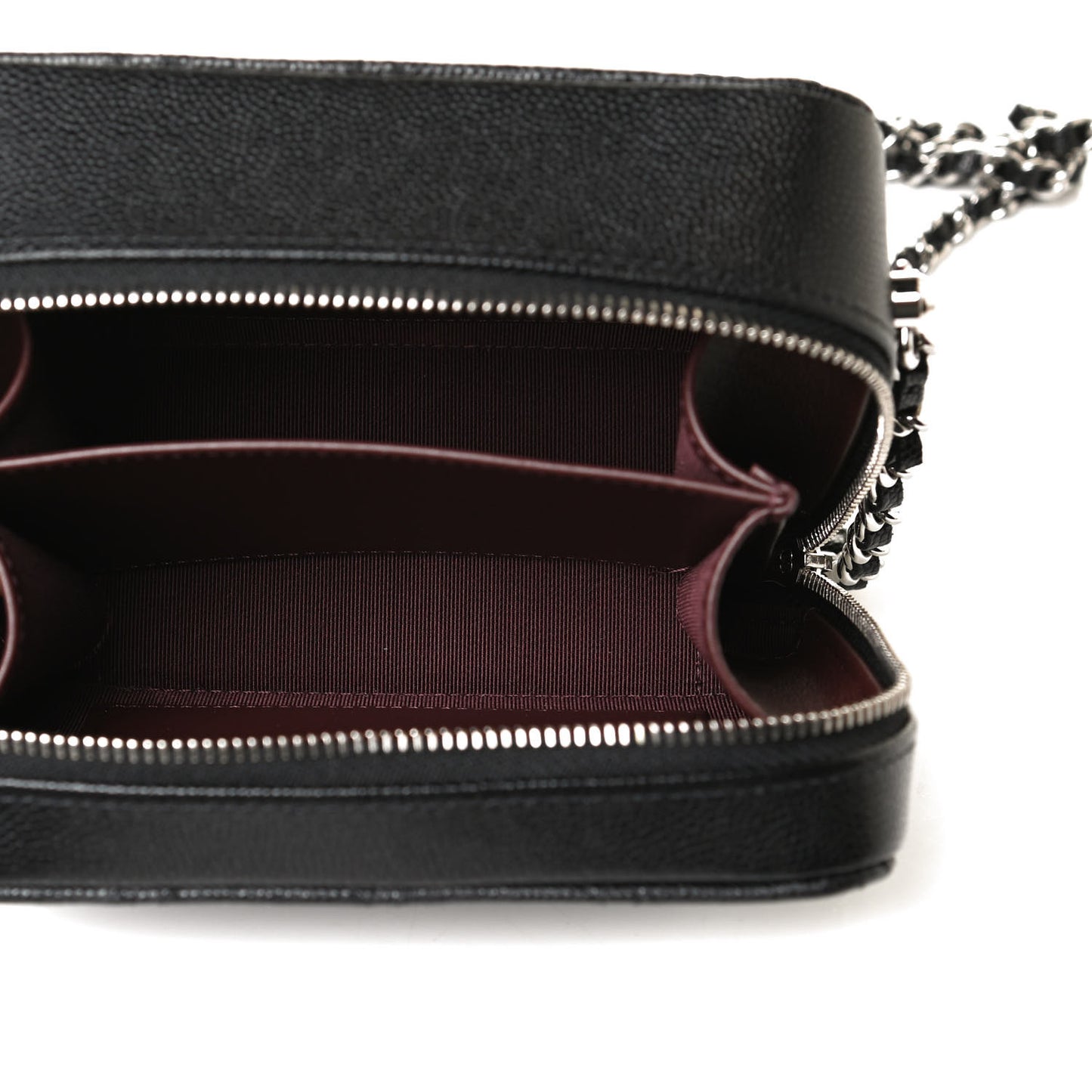 Caviar Quilted Camera Bag Black