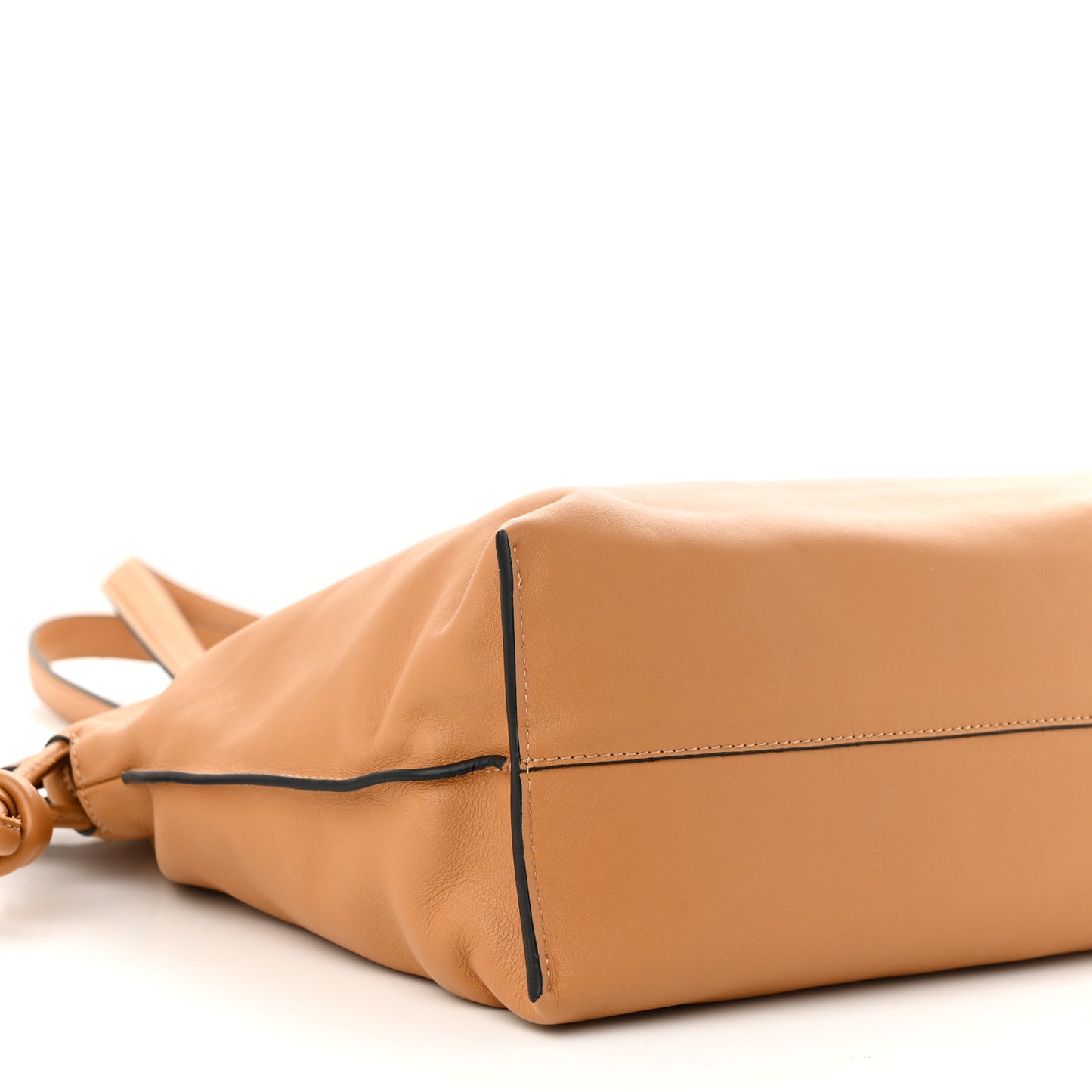 Calfskin Large Flamenco Knot Bag Warm Desert
