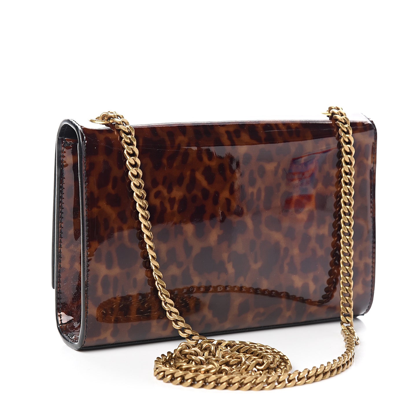 Patent Small Monogram Kate Satchel Tortoiseshell
