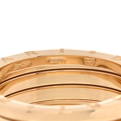 Bulgari 18K Yellow Gold B.Zero1 Three-Band Ring 67 11.75 5 of 7
