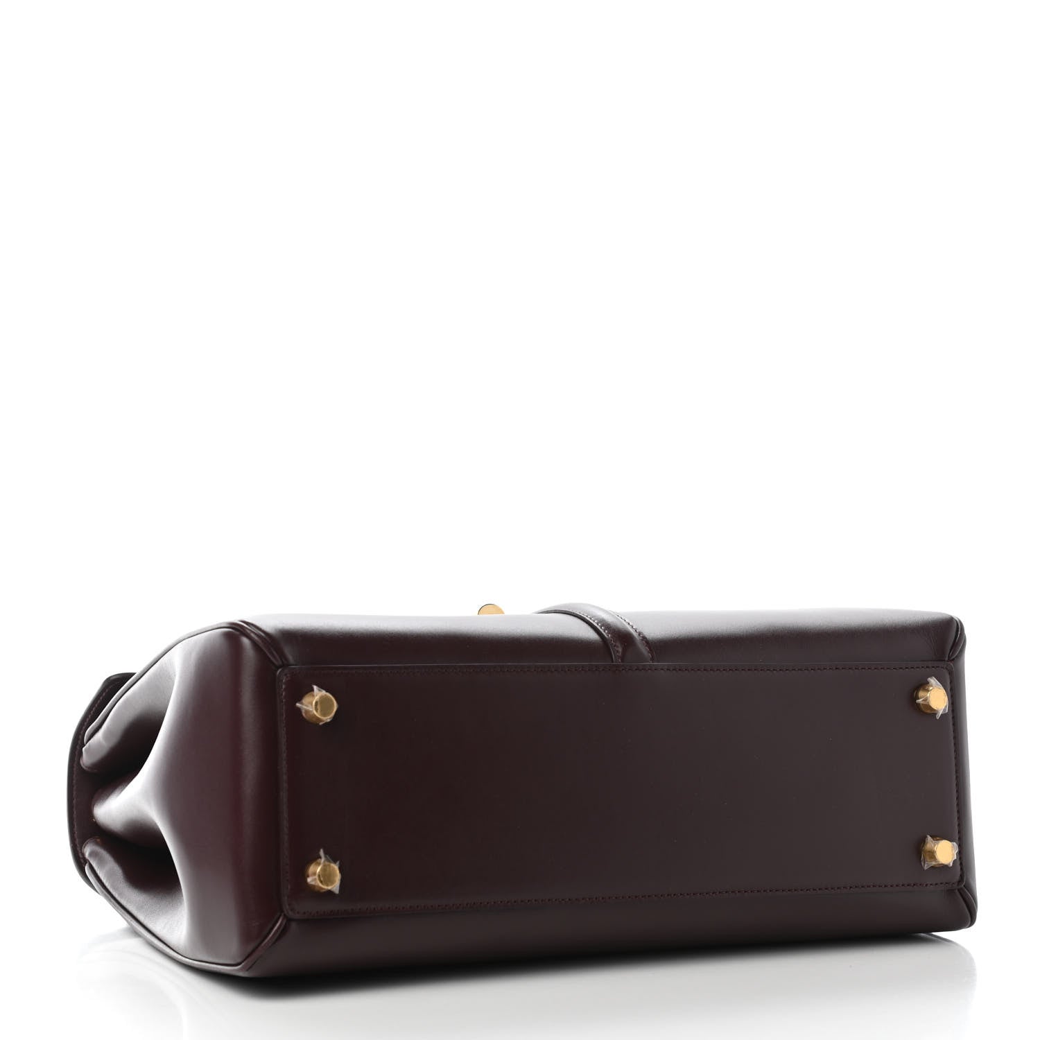 Celine Satinated Calfskin Medium 16 Top Handle Bag Burgundy 4 of 8
