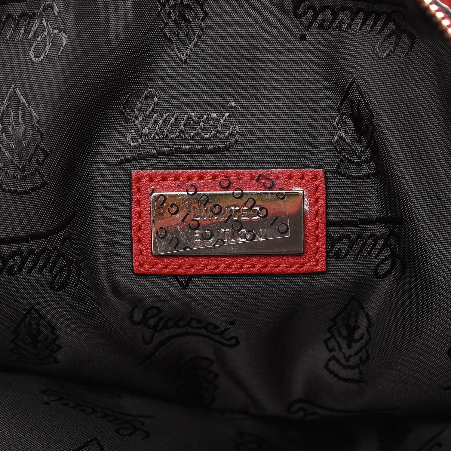 Gucci Guccissima Large Carry On Duffle Red 7 of 11