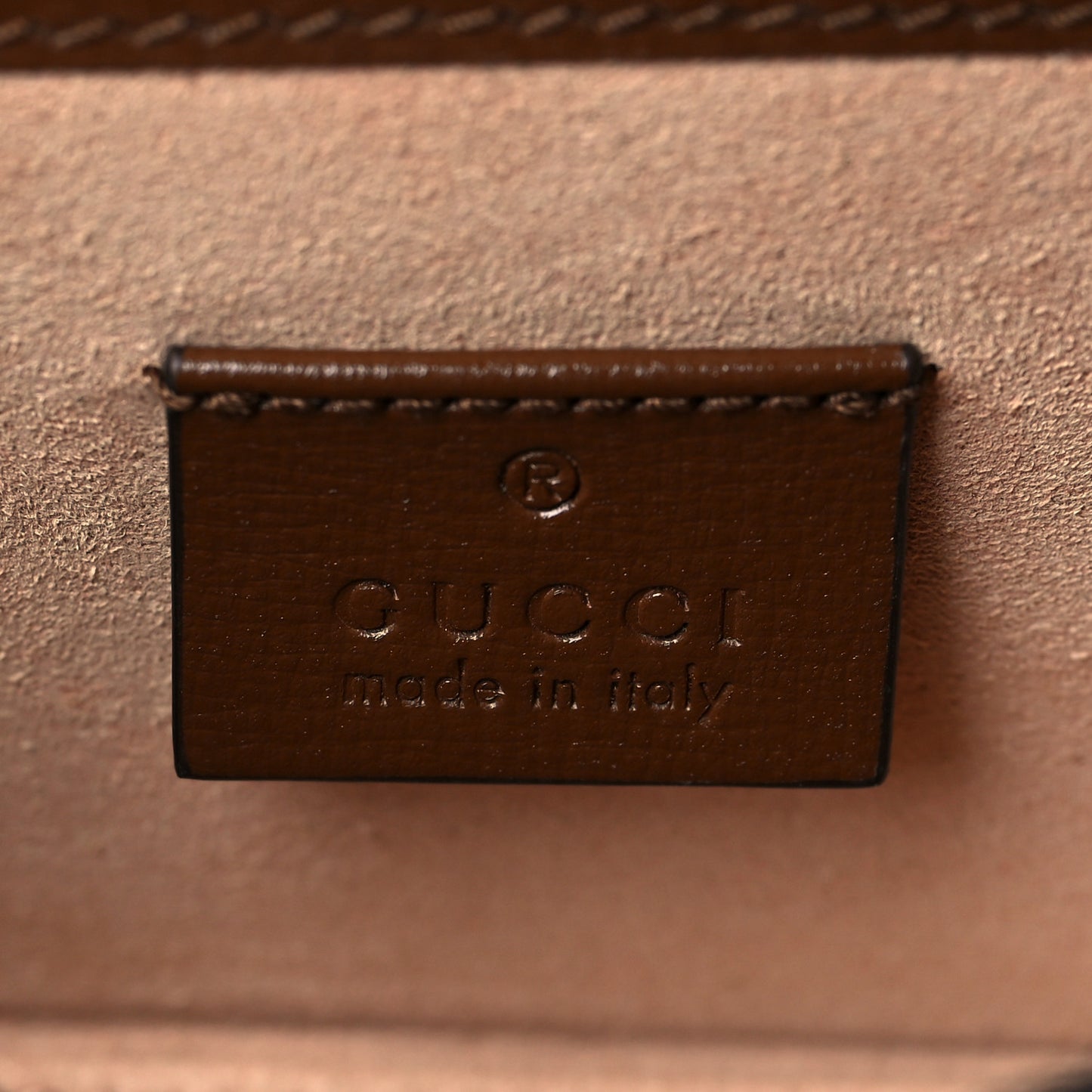 GG Supreme Monogram Mini Horsebit 1955 Shoulder Bag Beige Brown Sugar