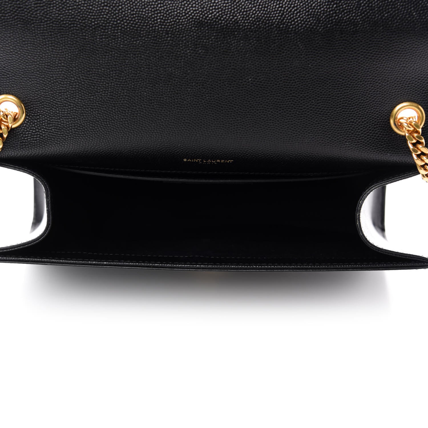 Saint Laurent Grain De Poudre Medium Classic Monogram Kate Satchel Black 5 of 11