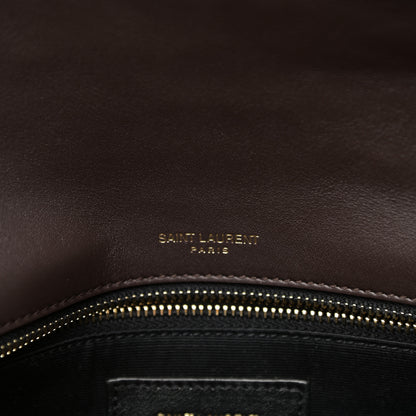 Saint Laurent Raffia Calfskin Monogram Medium Niki Chain Satchel Tan 5 of 11