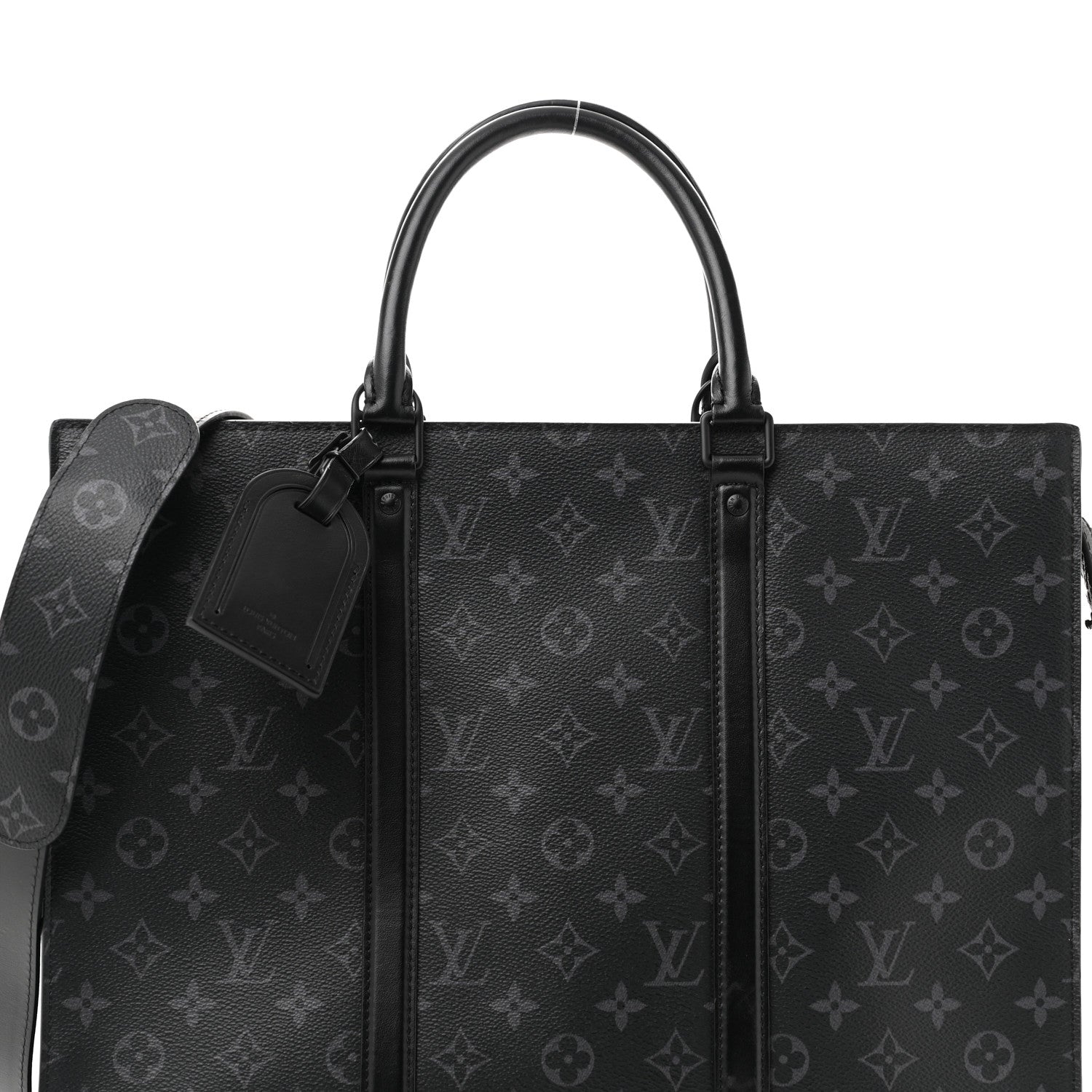 Louis Vuitton Monogram Eclipse Sac Plat Horizontal Zipper 7 of 12