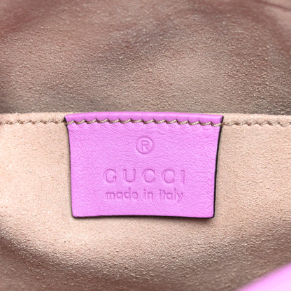 Gucci Calfskin Matelasse Small GG Marmont Chain Shoulder Bag Candy Mousse 6 of 11