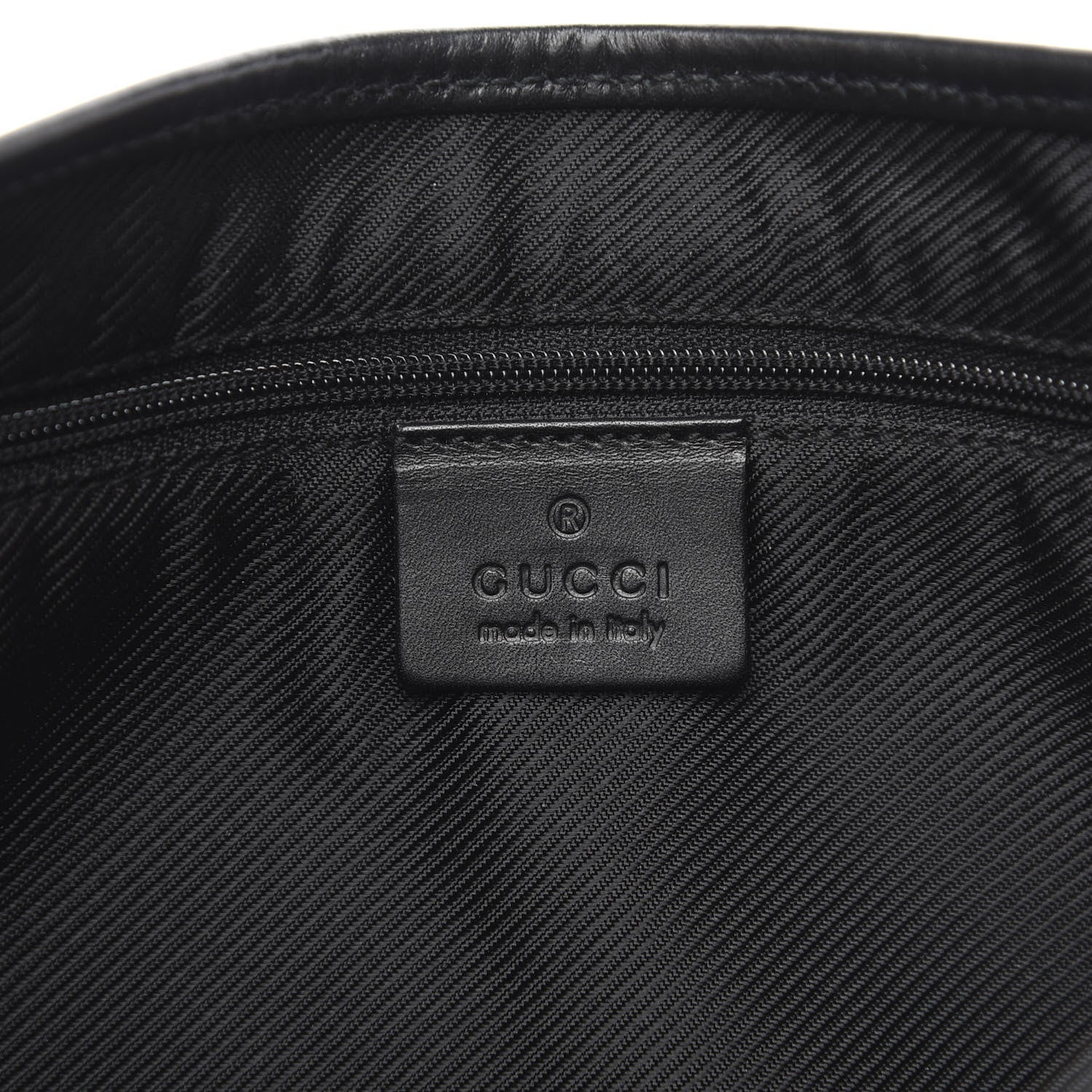 Gucci Denim Monogram Small Jackie O Hobo Black 6 of 9